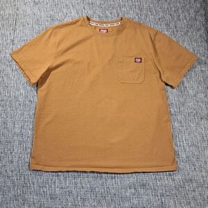 Wrangler Workwear Men’s Short Sleeve Pocket T-Shirt in Caramel Brown